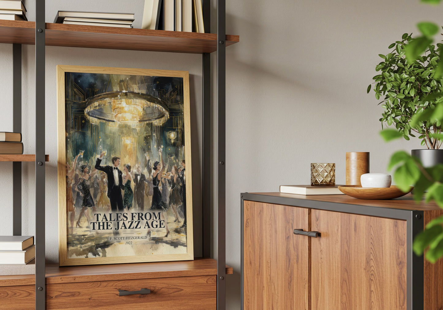 Tales From The Jazz Age book watercolour illustration paper finish options – matte satin gloss