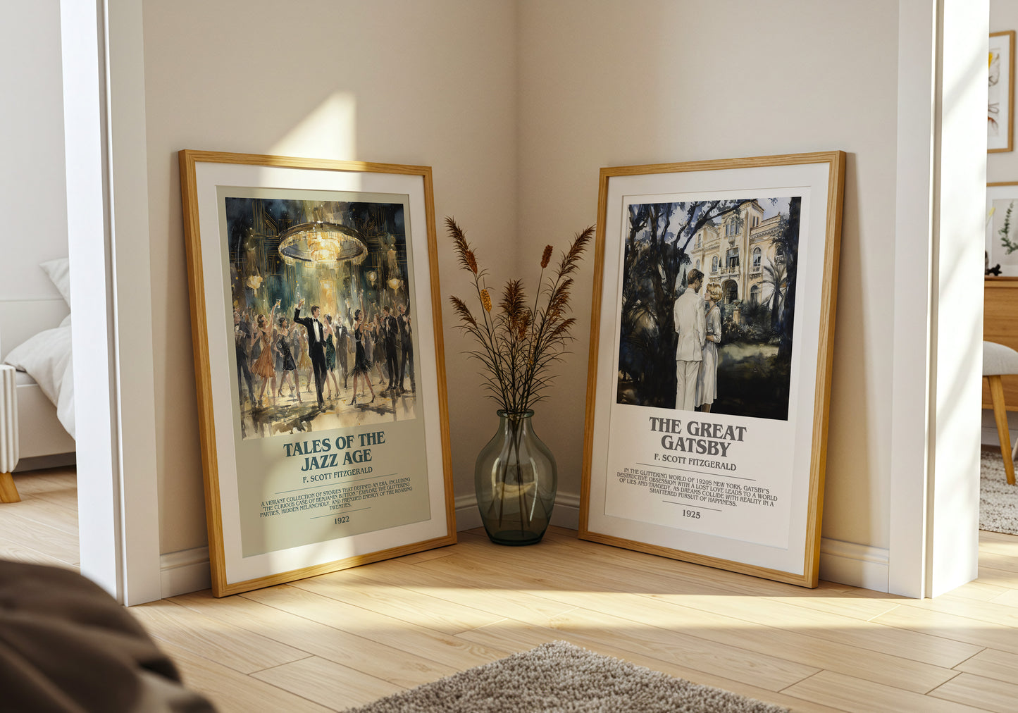 Tales from the Jazz Age bookish book poster framed on wall – satire wall art