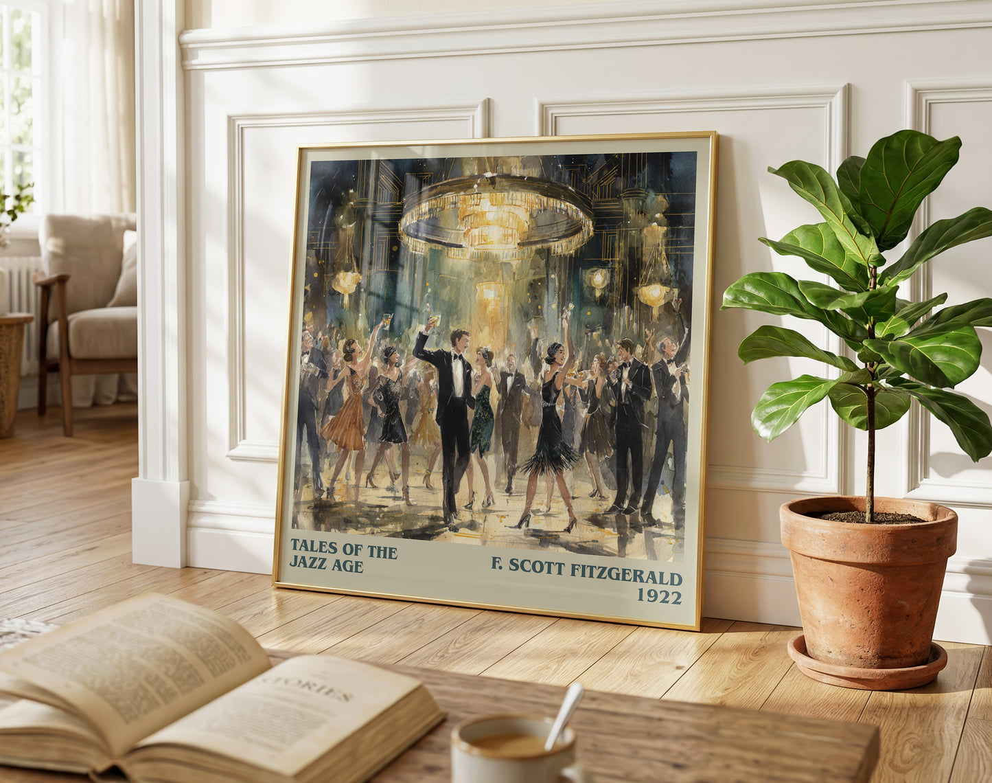 Tales from the Jazz Age literary poster paired in gallery wall – literary art prints