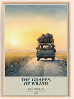 The Grapes of Wrath Book Cover Poster by John Steinbeck