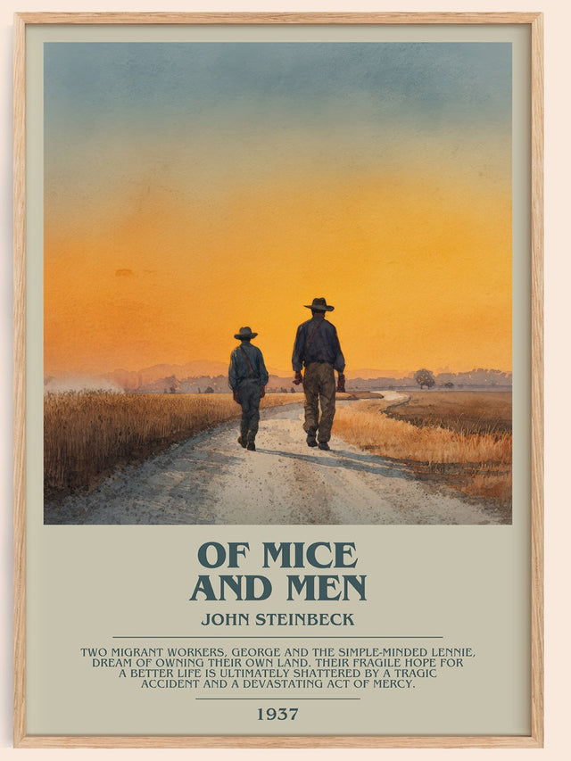 Of Mice and Men Bookish Wall Art by John Steinbeck