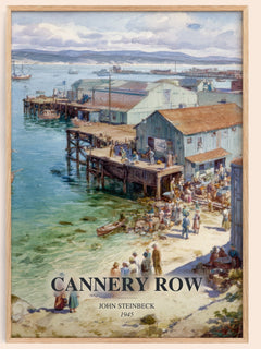 Cannery Row Book Watercolour Illustration by John Steinbeck