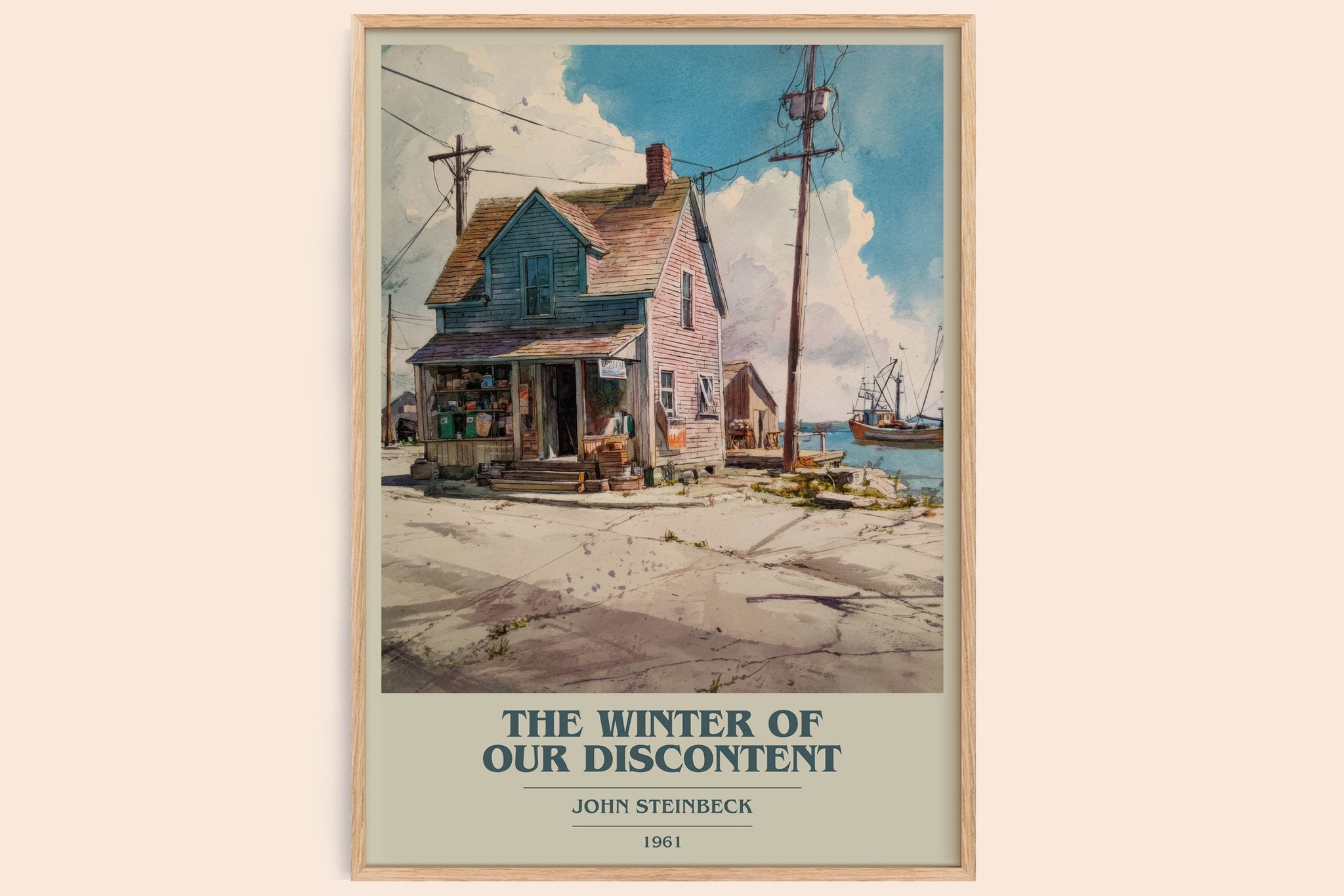 The Winter of Our Discontent Book Cover Poster by John Steinbeck