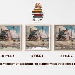 The Winter of Our Discontent Literary Art Print by John Steinbeck – Style X, Y and Z square prints side by side – choose your finish
