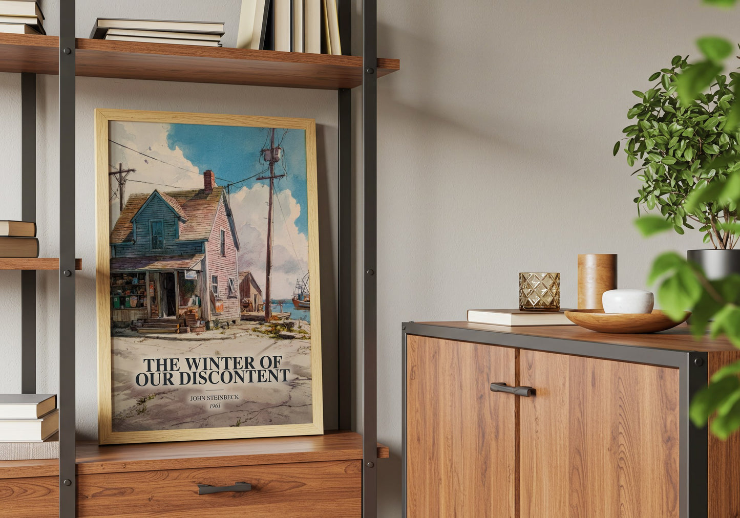 The Winter Of Our Discontent book watercolour illustration paper finish options – matte satin gloss