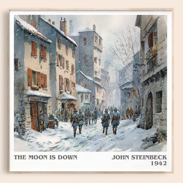 The Moon Is Down Literary Art Print by John Steinbeck