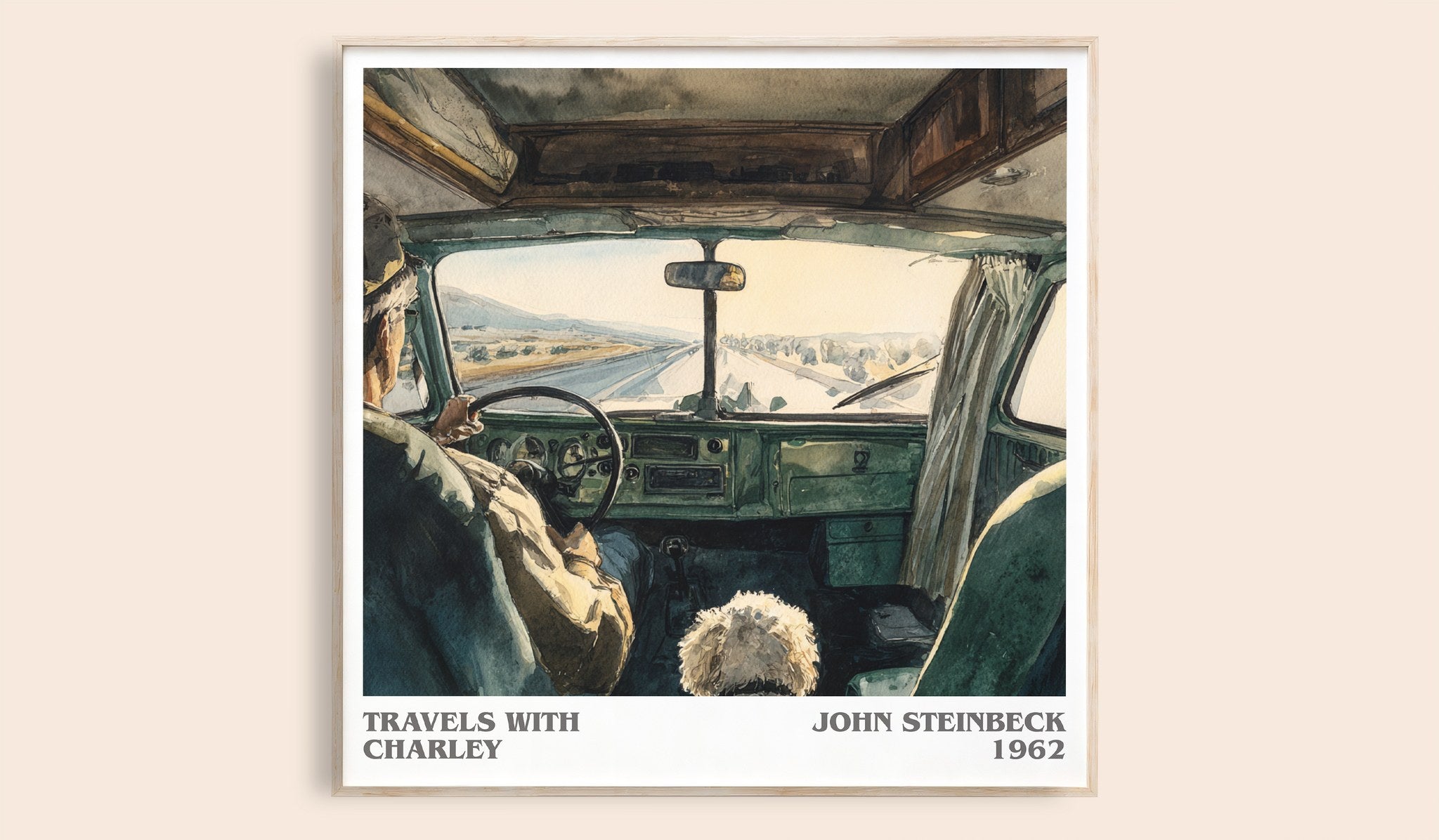Travels with Charley Literary Art Print by John Steinbeck
