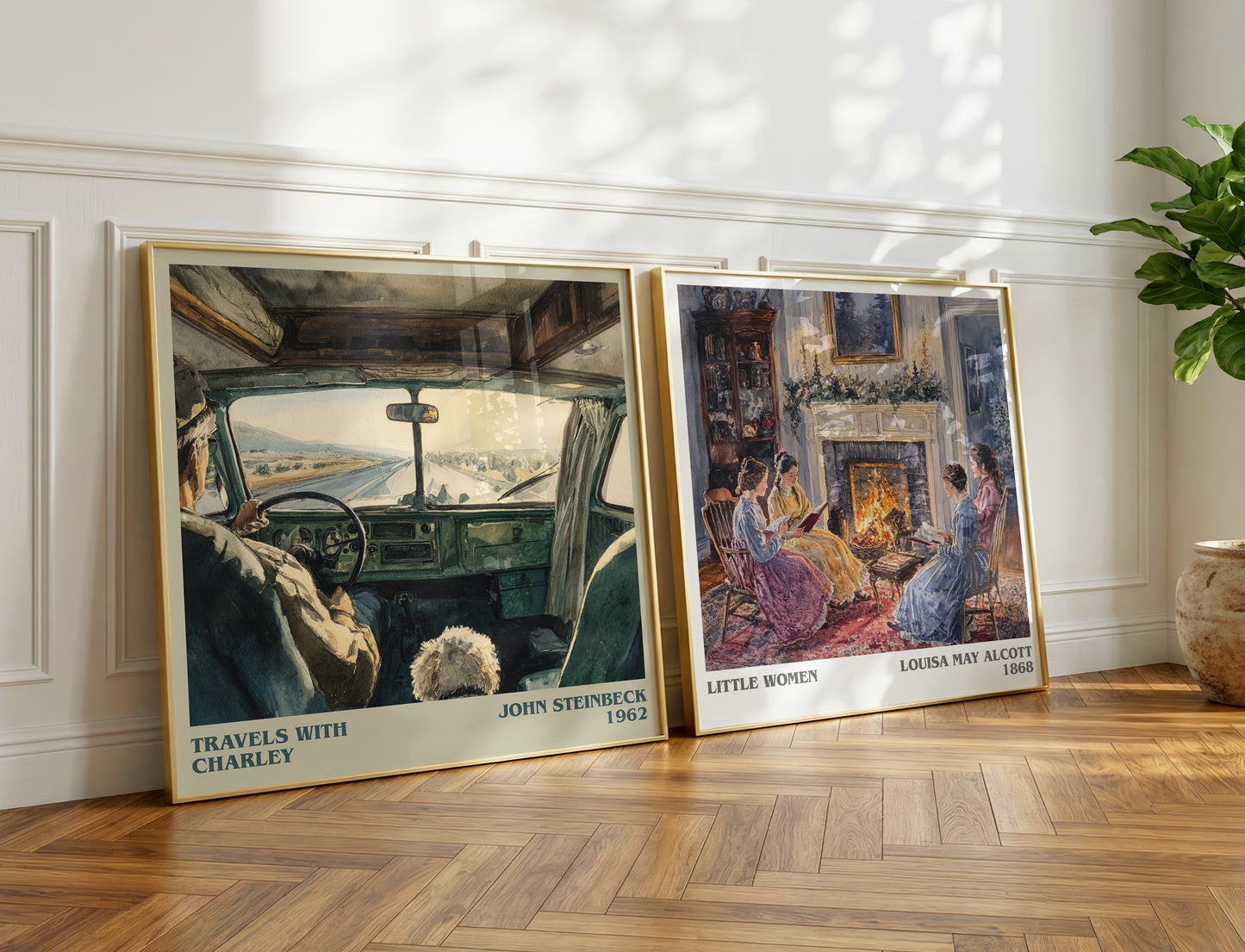 Travels with Charley book poster packaging – museum-quality print rolled in protective tube