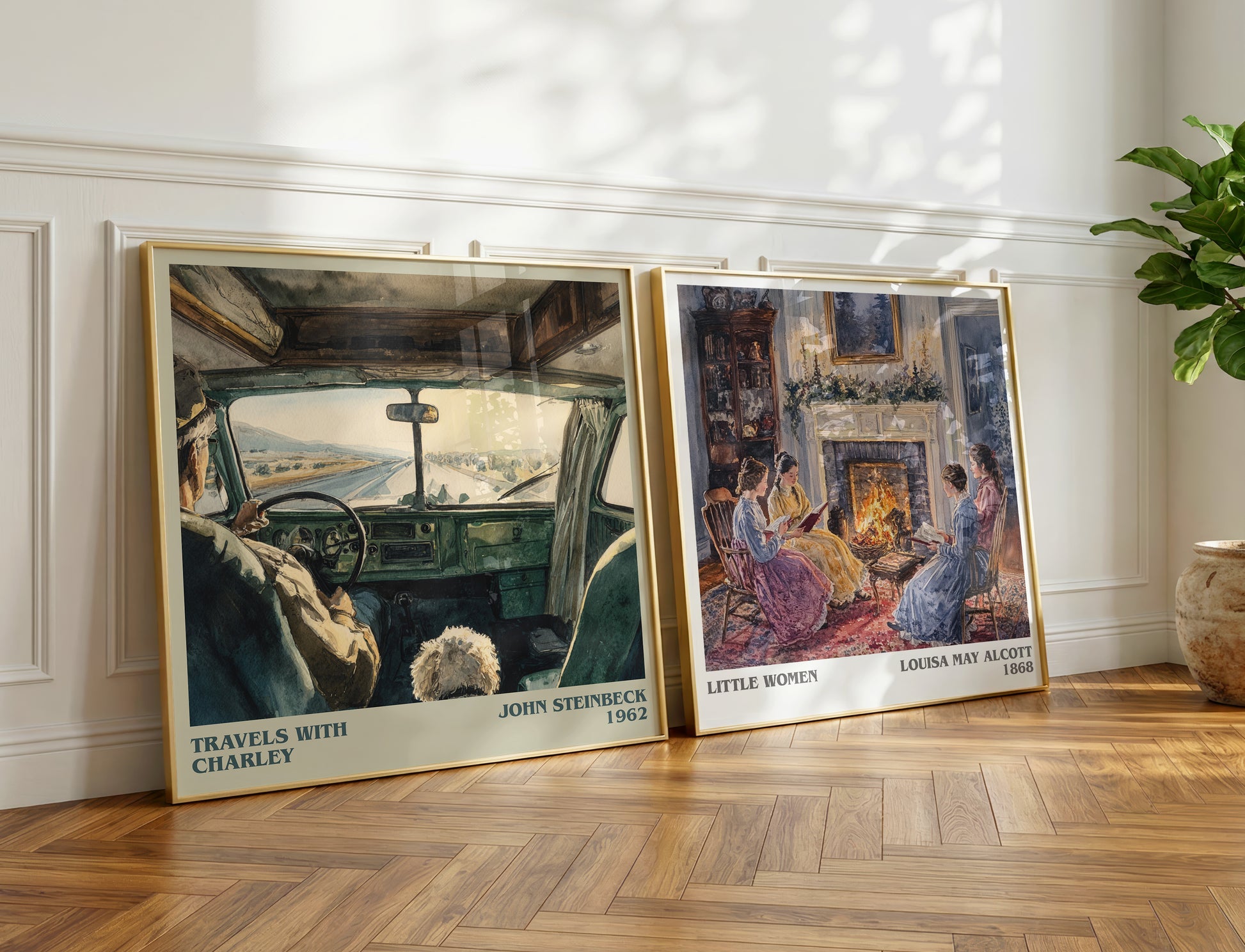 Travels with Charley book poster packaging – museum-quality print rolled in protective tube
