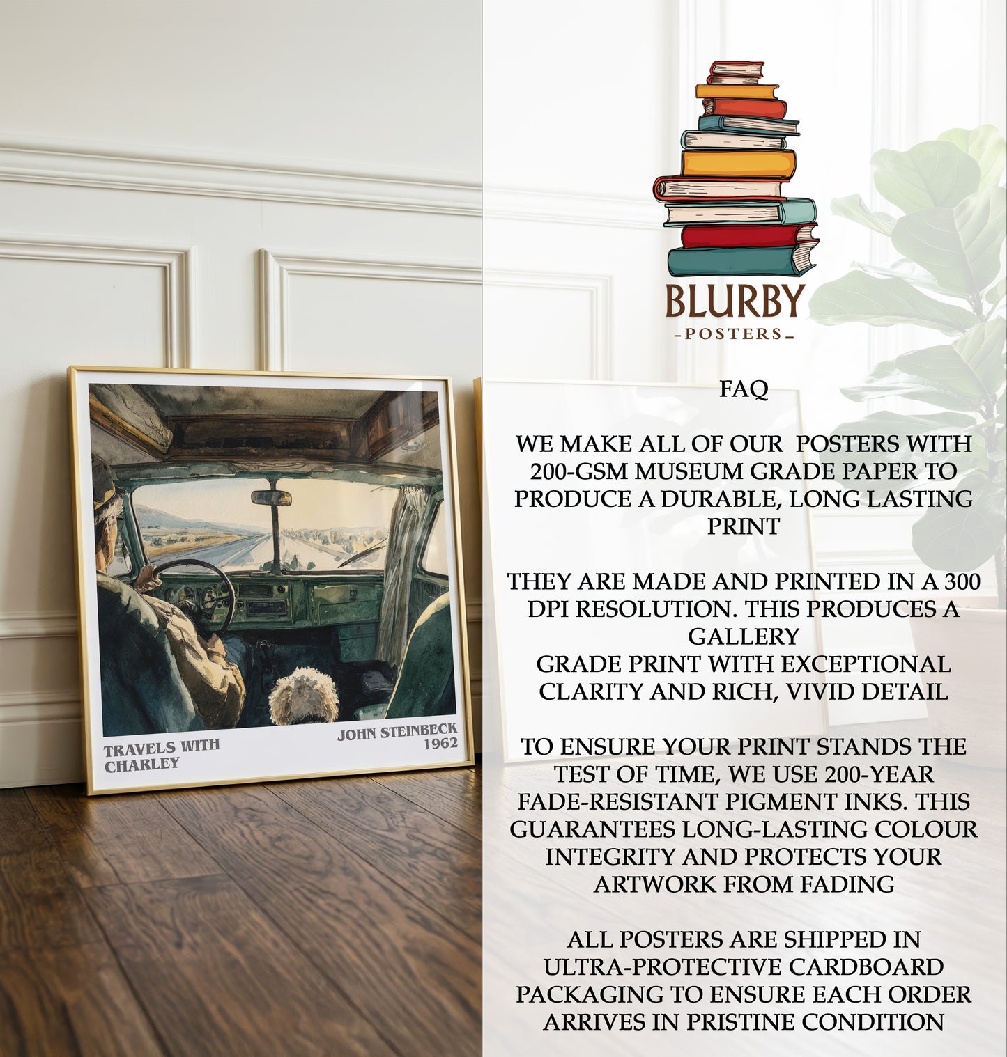 Travels with Charley Literary Art Print by John Steinbeck