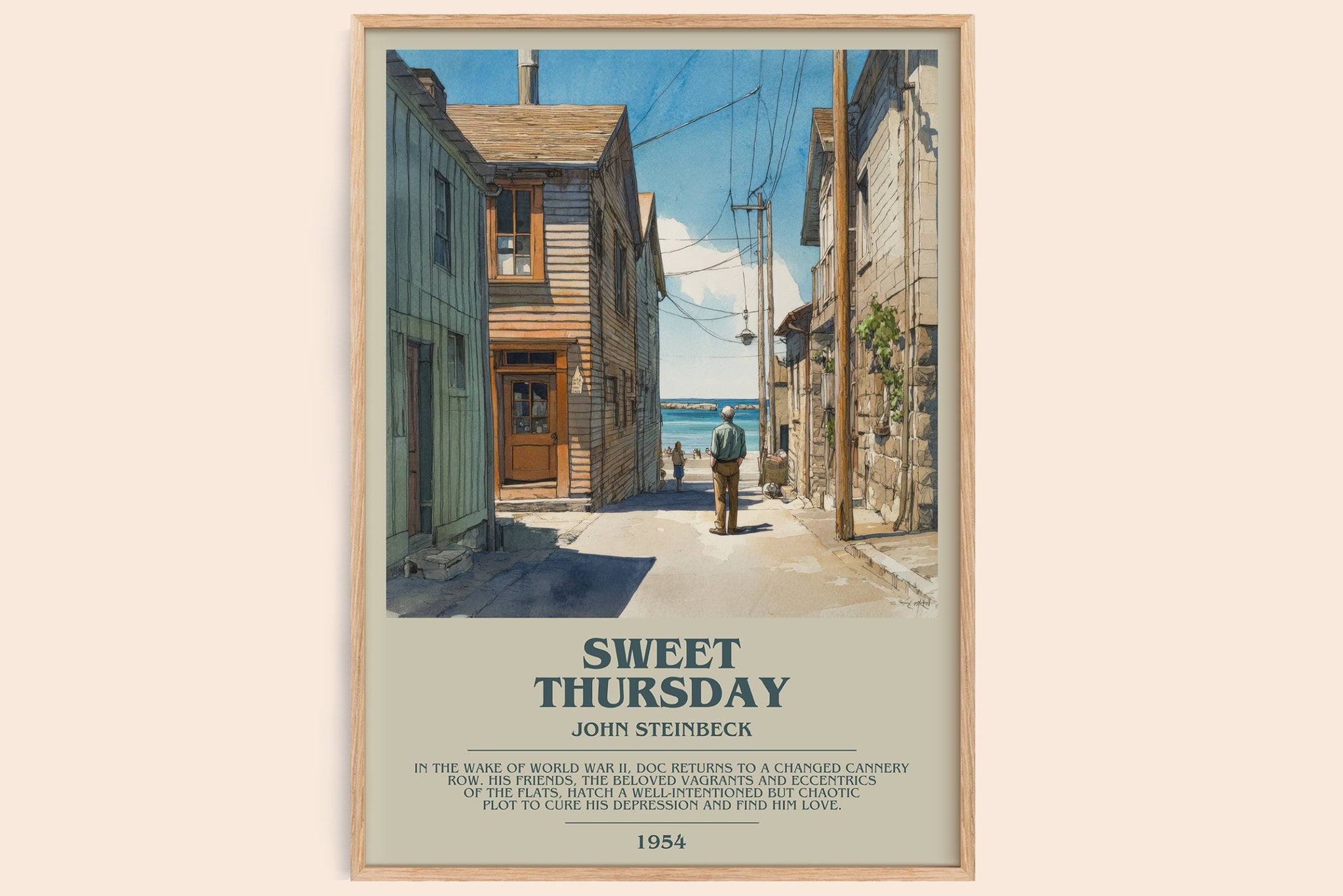 Sweet Thursday Bookish Wall Art by John Steinbeck