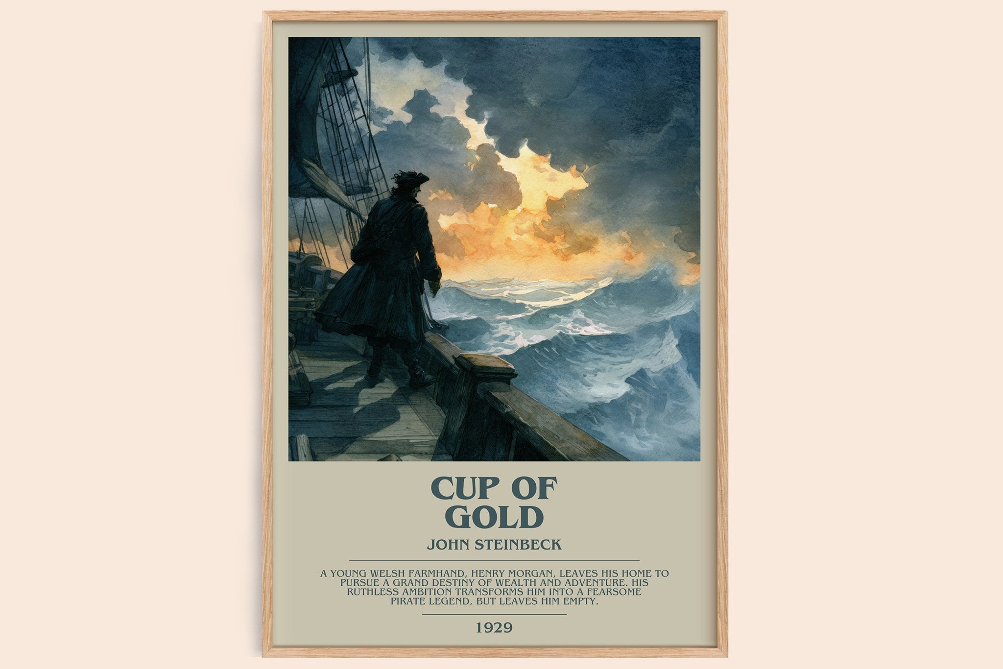 Cup of Gold Bookish Wall Art by John Steinbeck