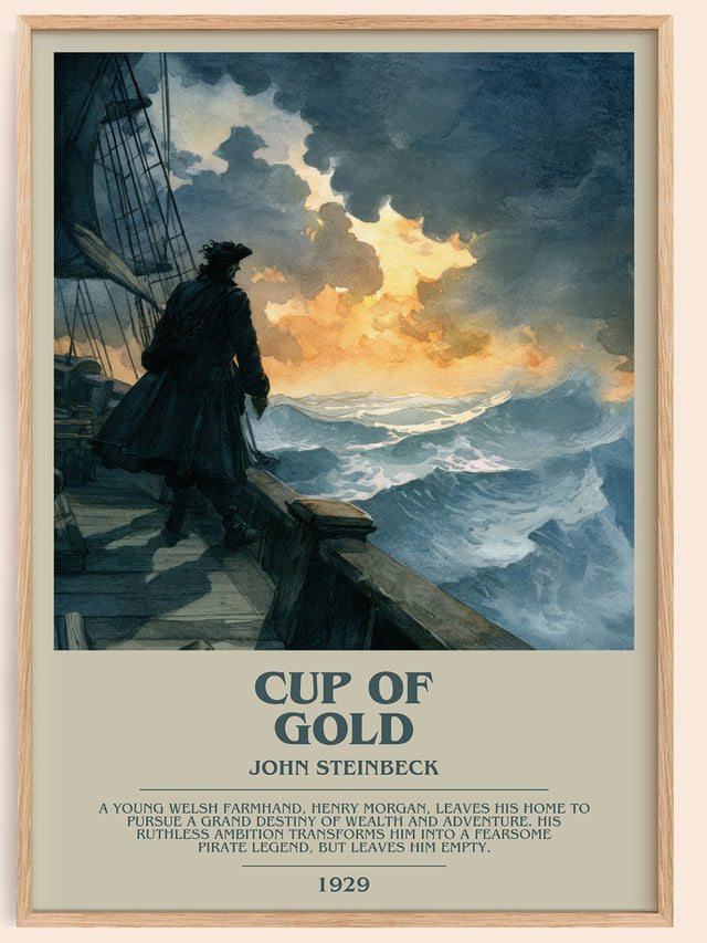 Cup of Gold Bookish Wall Art by John Steinbeck