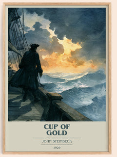 Cup of Gold Book Cover Poster by John Steinbeck – framed poster