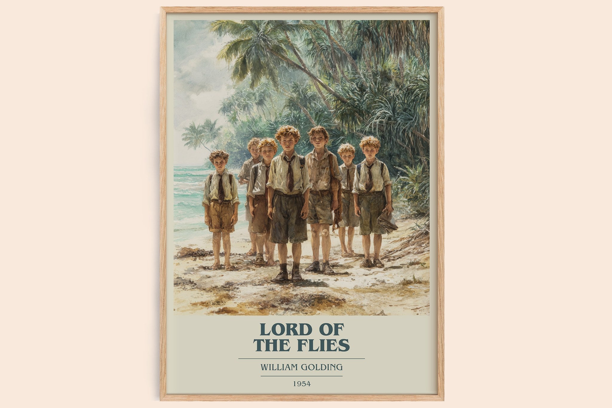 Lord Of The Flies Book Cover Poster by William Goldman