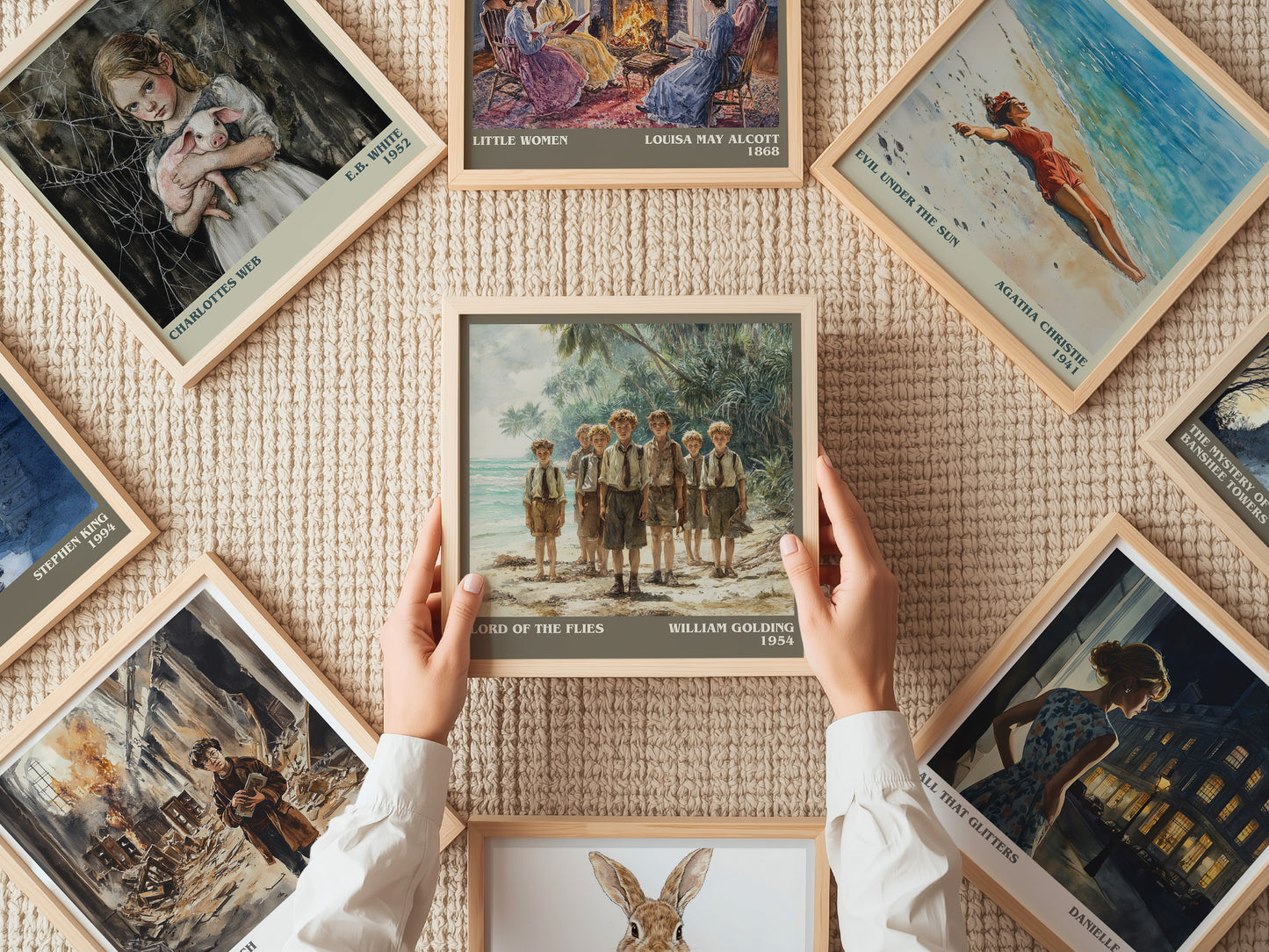 Lord Of The Flies literary book poster framed on wall – historical fiction wall art