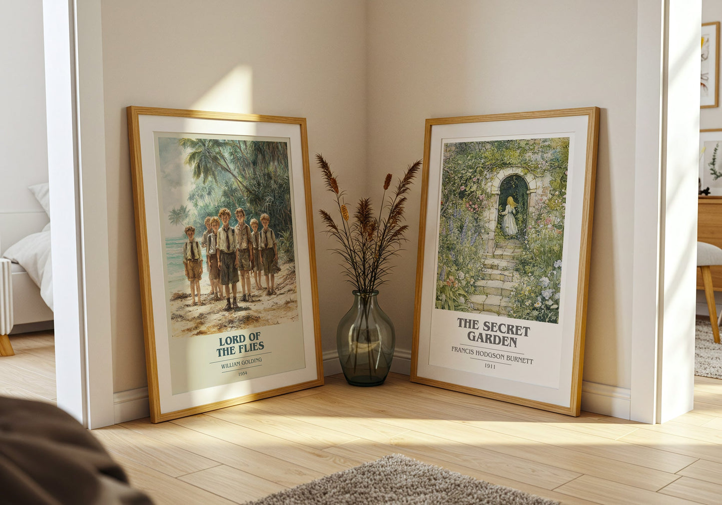 Lord Of The Flies book cover book poster framed on wall – historical fiction wall art