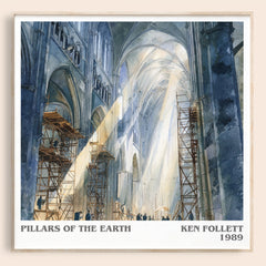 The Pillars of the Earth Literary Art Print by Ken Follett