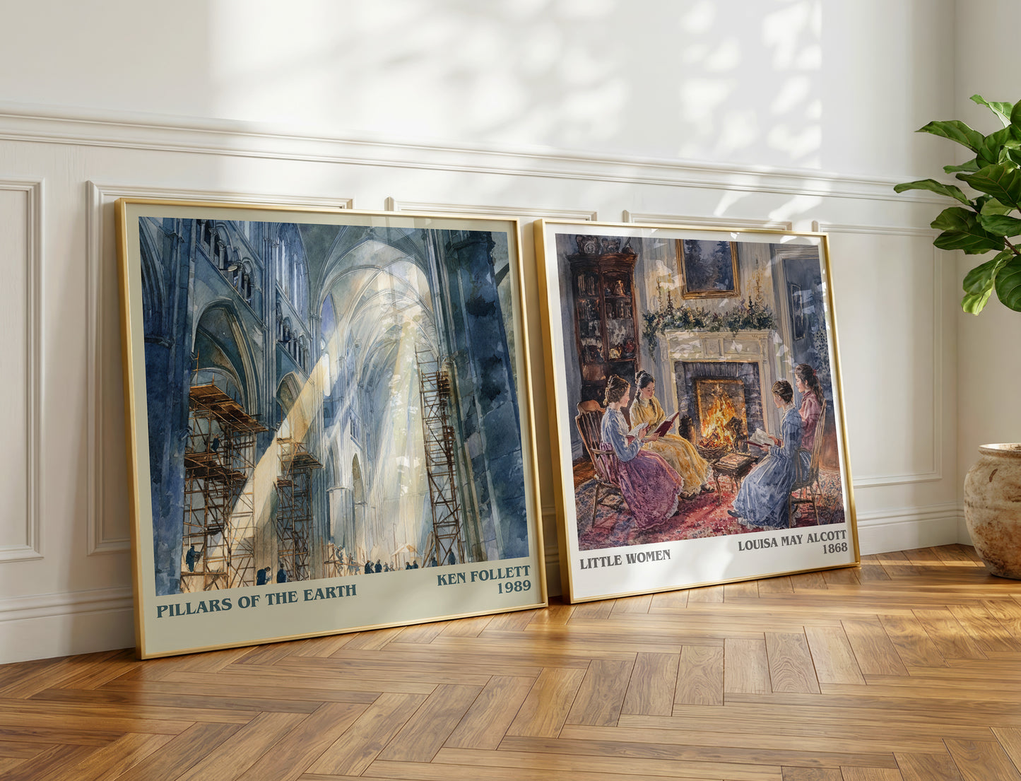 The Pillars of the Earth book poster packaging – museum-quality print rolled in protective tube