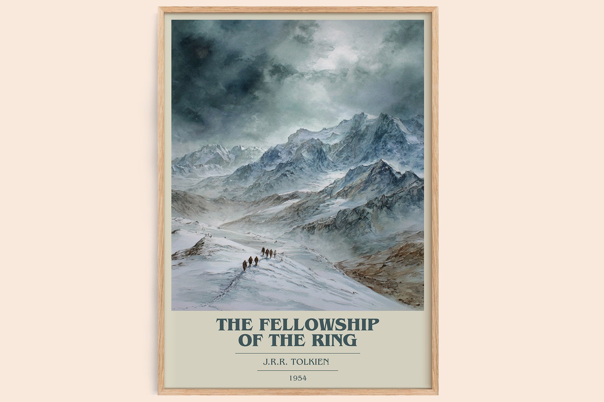 The Fellowship Of The Ring Book Cover Poster by J.R.R. Tolkien