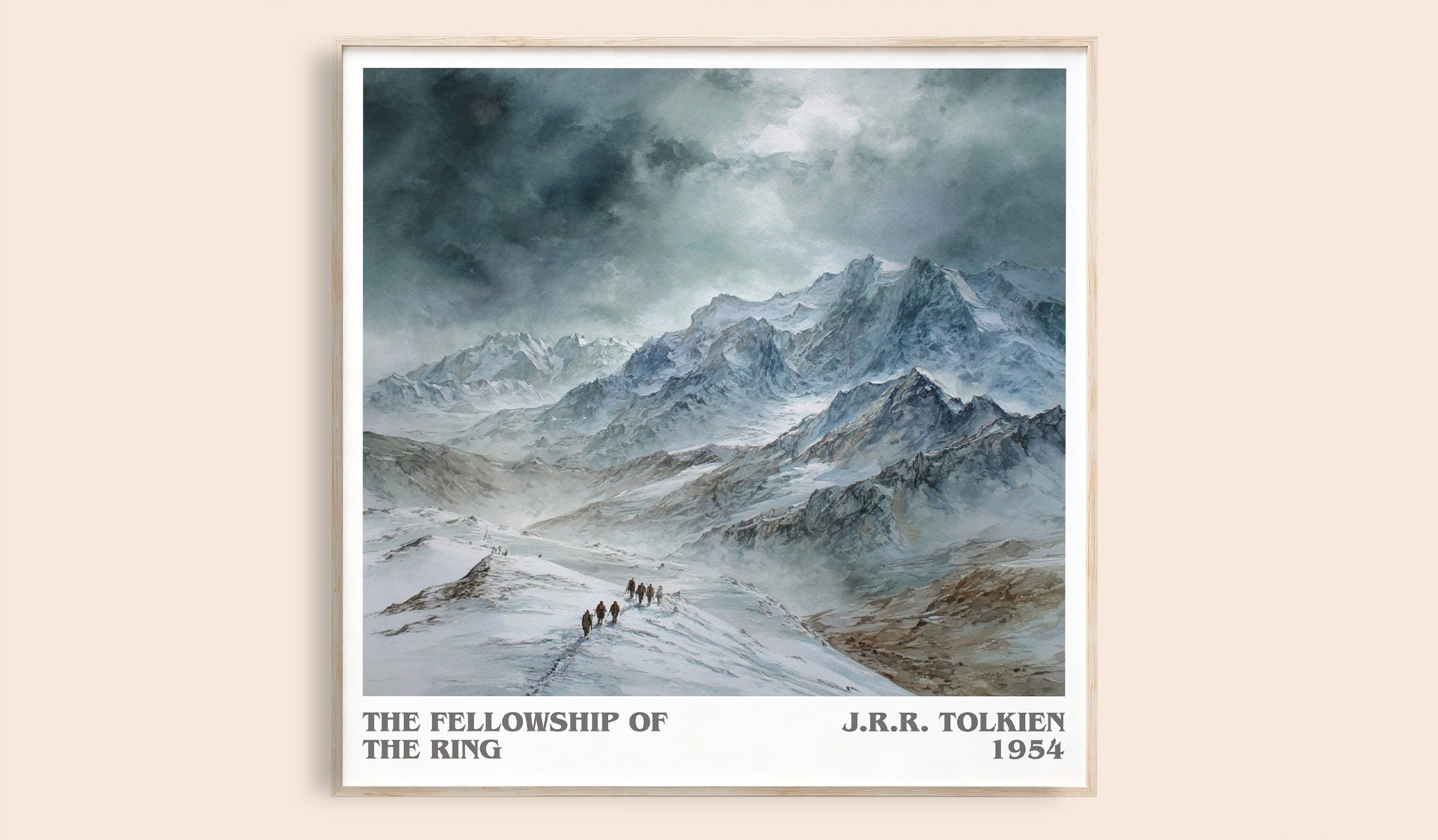 The Fellowship Of The Ring Literary Art Print by J.R.R. Tolkien
