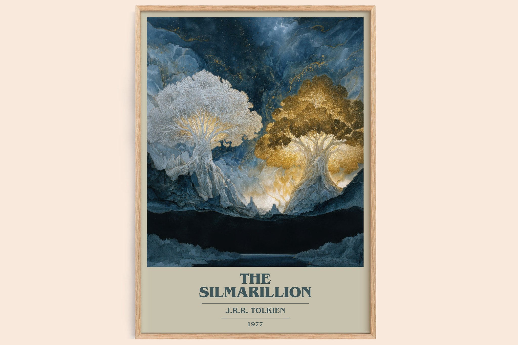 The Silmarillion Book Cover Poster by J. R. R. Tolkien