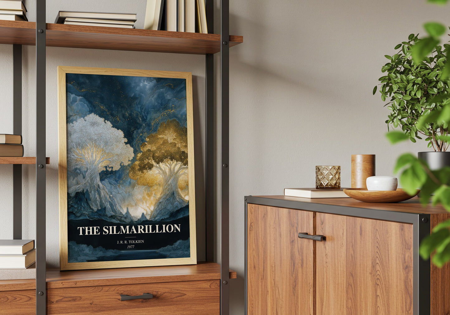The Silmarillion book watercolour illustration paper finish options – matte satin gloss