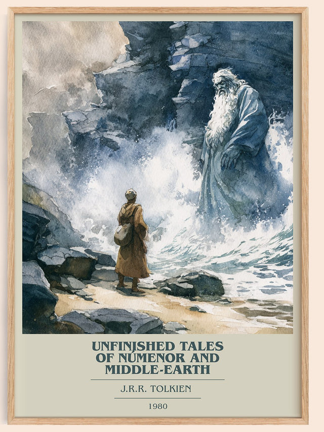 Unfinished Tales Of Numenor And Middle-Earth Book Cover Poster – J.