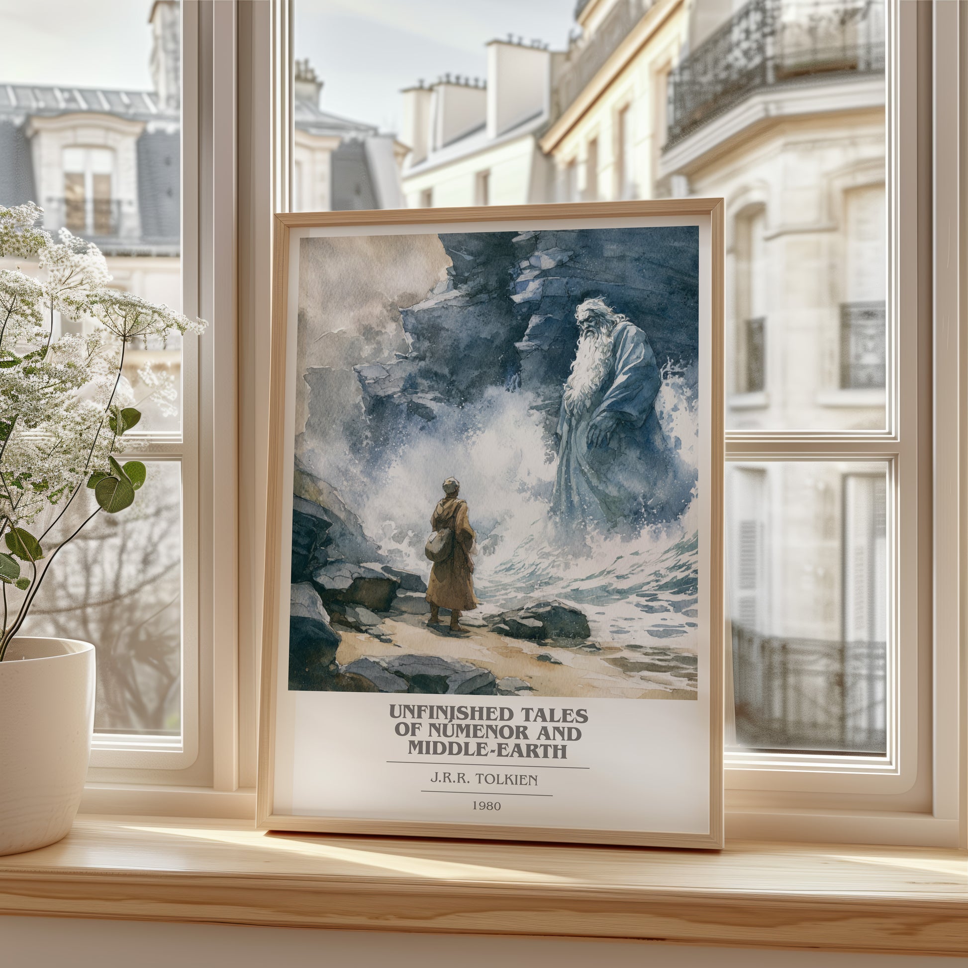 Unfinished Tales Of Numenor And Middle-Earth book cover poster colour and style options – J.R.R. Tolkien book art