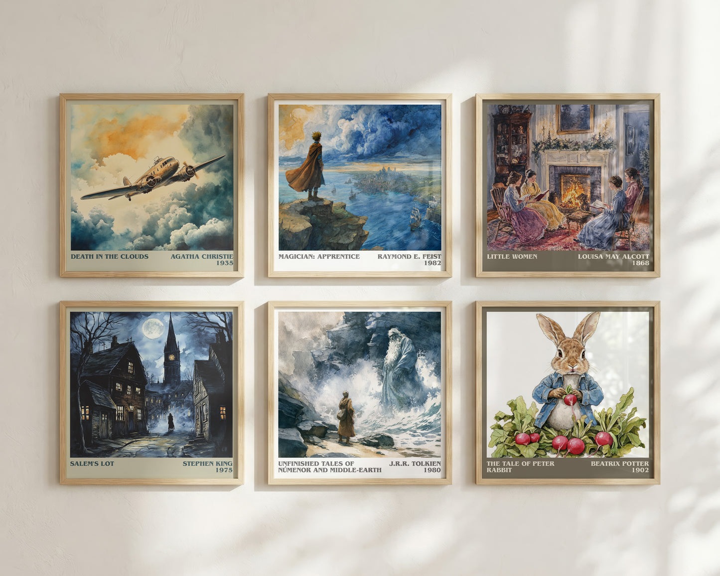 Unfinished Tales Of Numenor And Middle-Earth literary book poster framed on wall – fantasy wall art