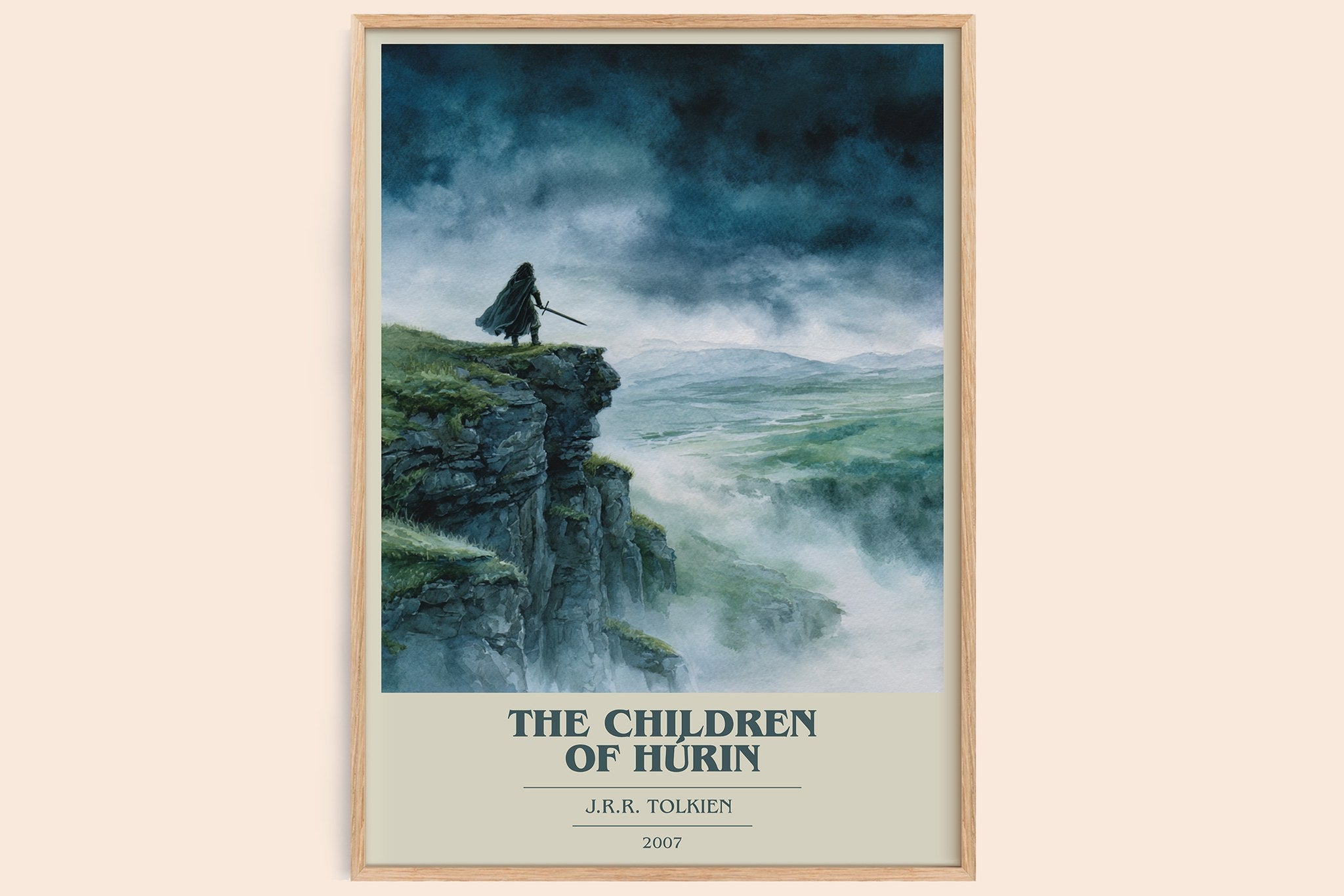 The Children of Húrin Book Cover Poster by J. R. R. Tolkien