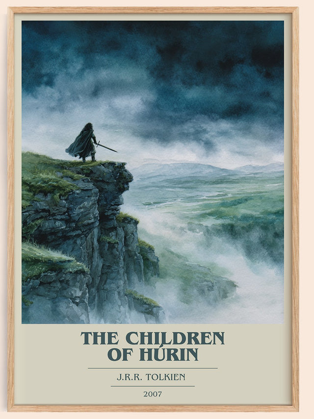 The Children of Húrin Book Cover Poster by J. R. R. Tolkien