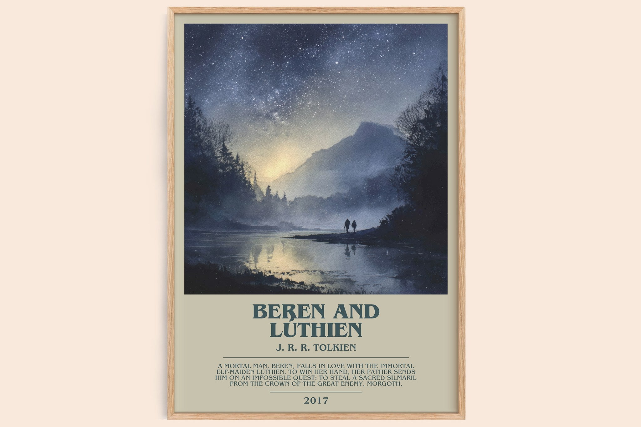 Beren and Lúthien Bookish Wall Art by J. R. R. Tolkien