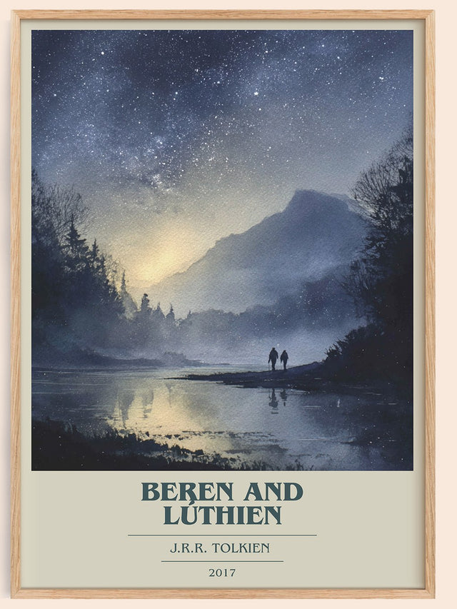 Beren and Lúthien Book Cover Poster by J. R. R. Tolkien