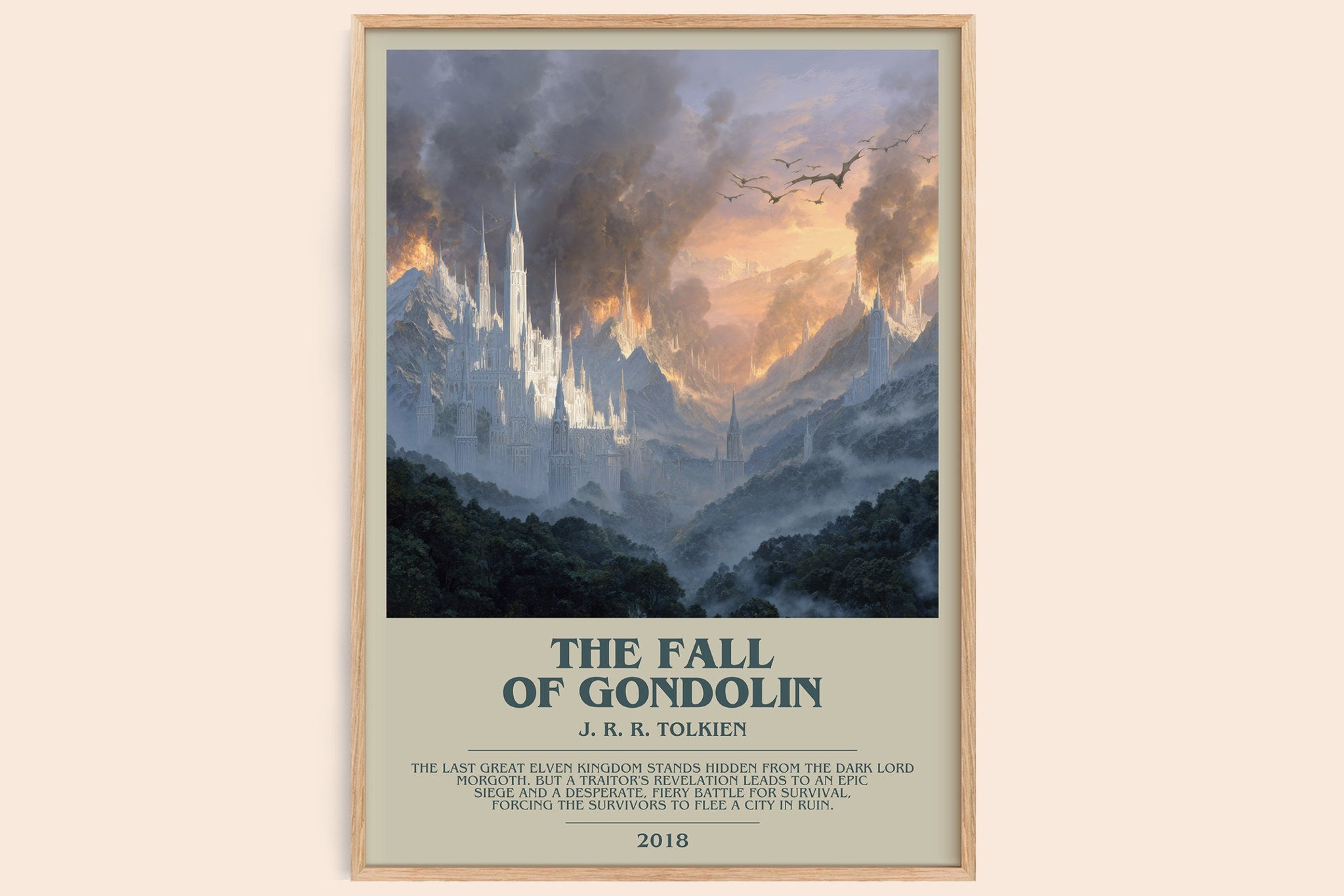 The Fall of Gondolin Bookish Wall Art by J. R. R. Tolkien
