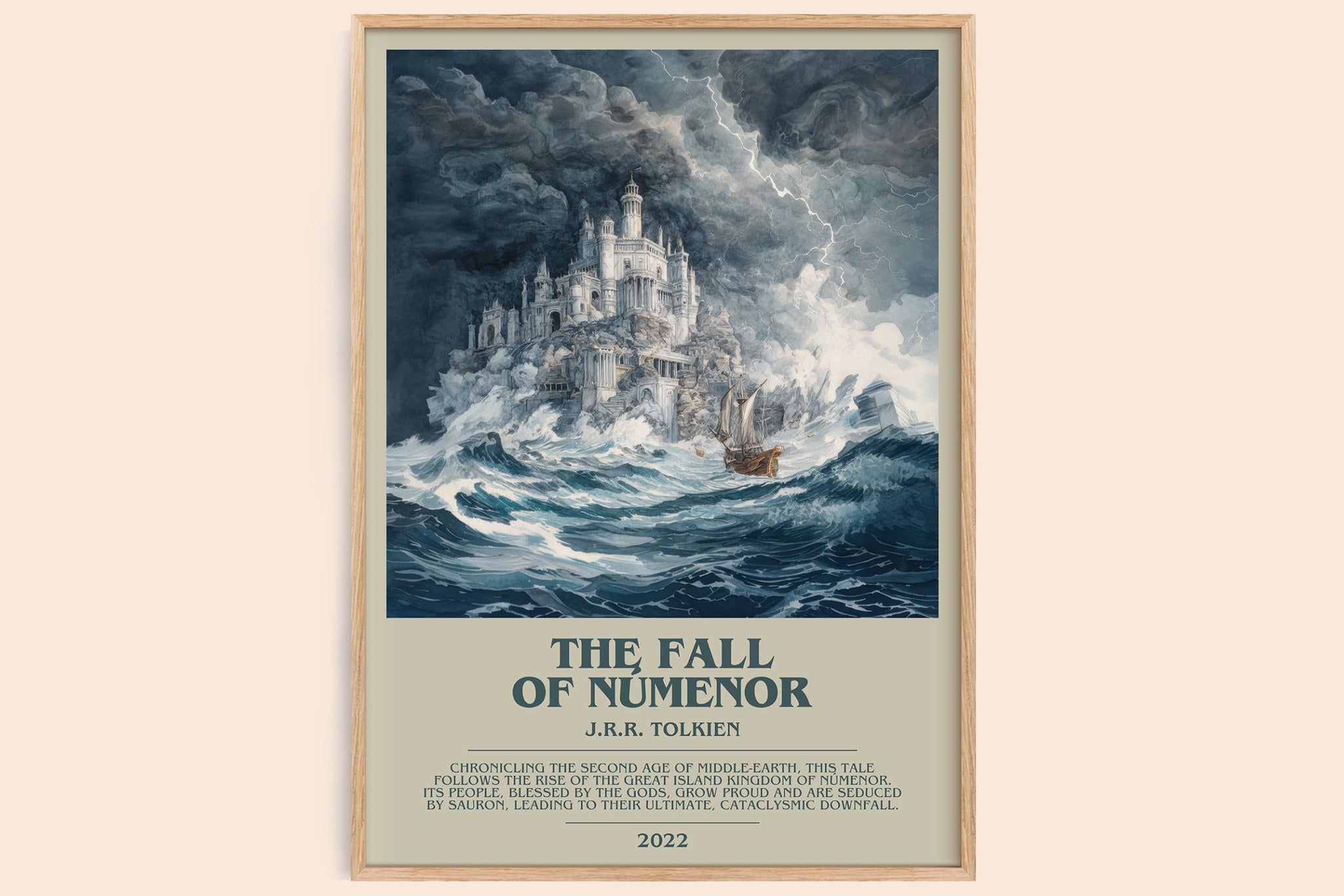 The Fall Of Númenor Bookish Wall Art by J.R.R. Tolkien