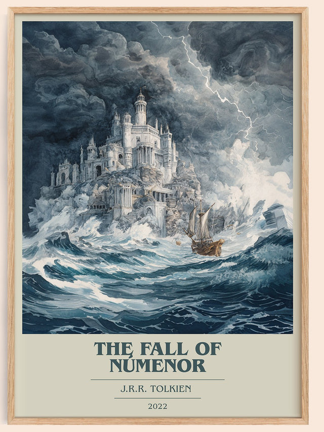The Fall Of Númenor Book Cover Poster by J.R.R. Tolkien
