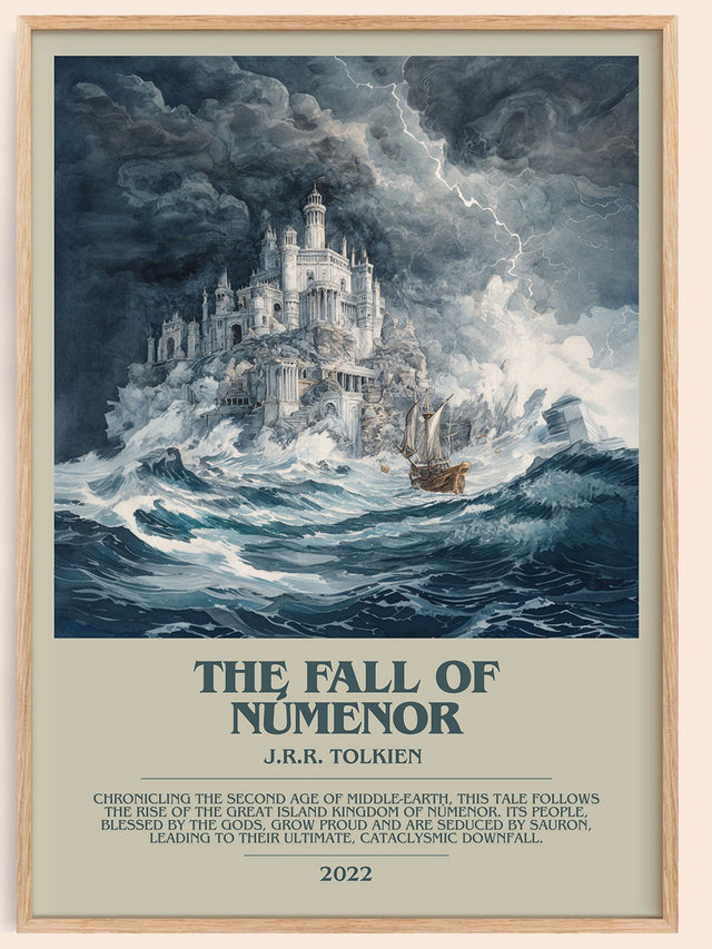 The Fall Of Númenor Bookish Wall Art by J.R.R. Tolkien