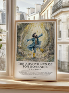 The Adventures of Tom Bombadil Bookish Wall Art by J. R. R. Tolkien – framed print by a bright window