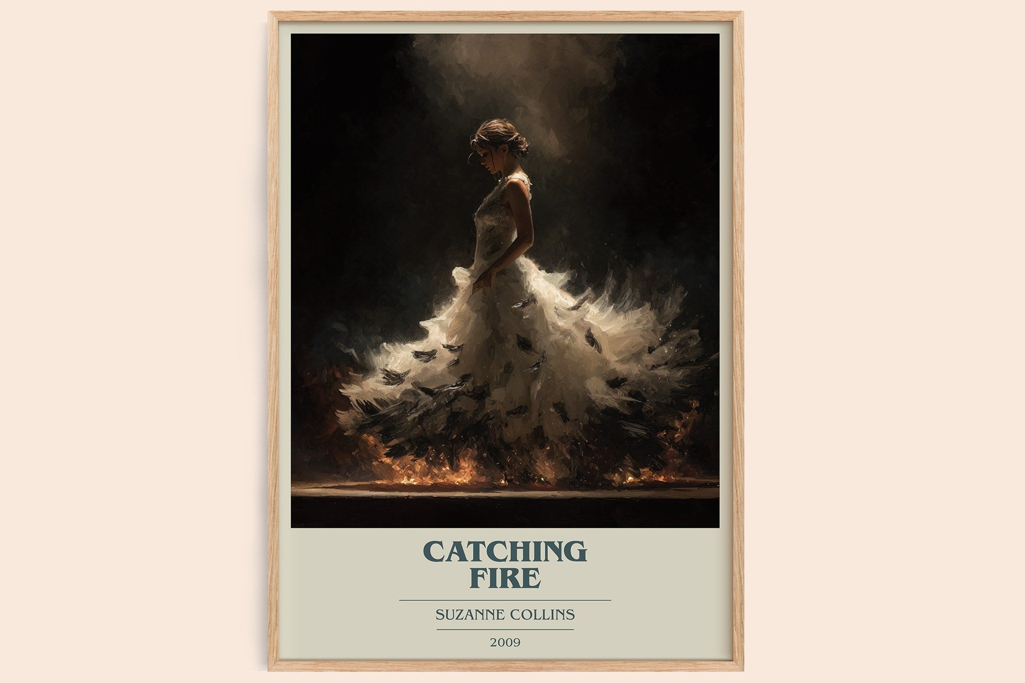 Catching Fire Book Cover Poster by Suzanne Collins