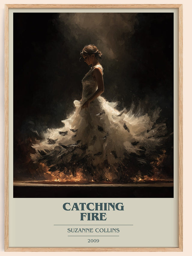 Catching Fire Book Cover Poster by Suzanne Collins