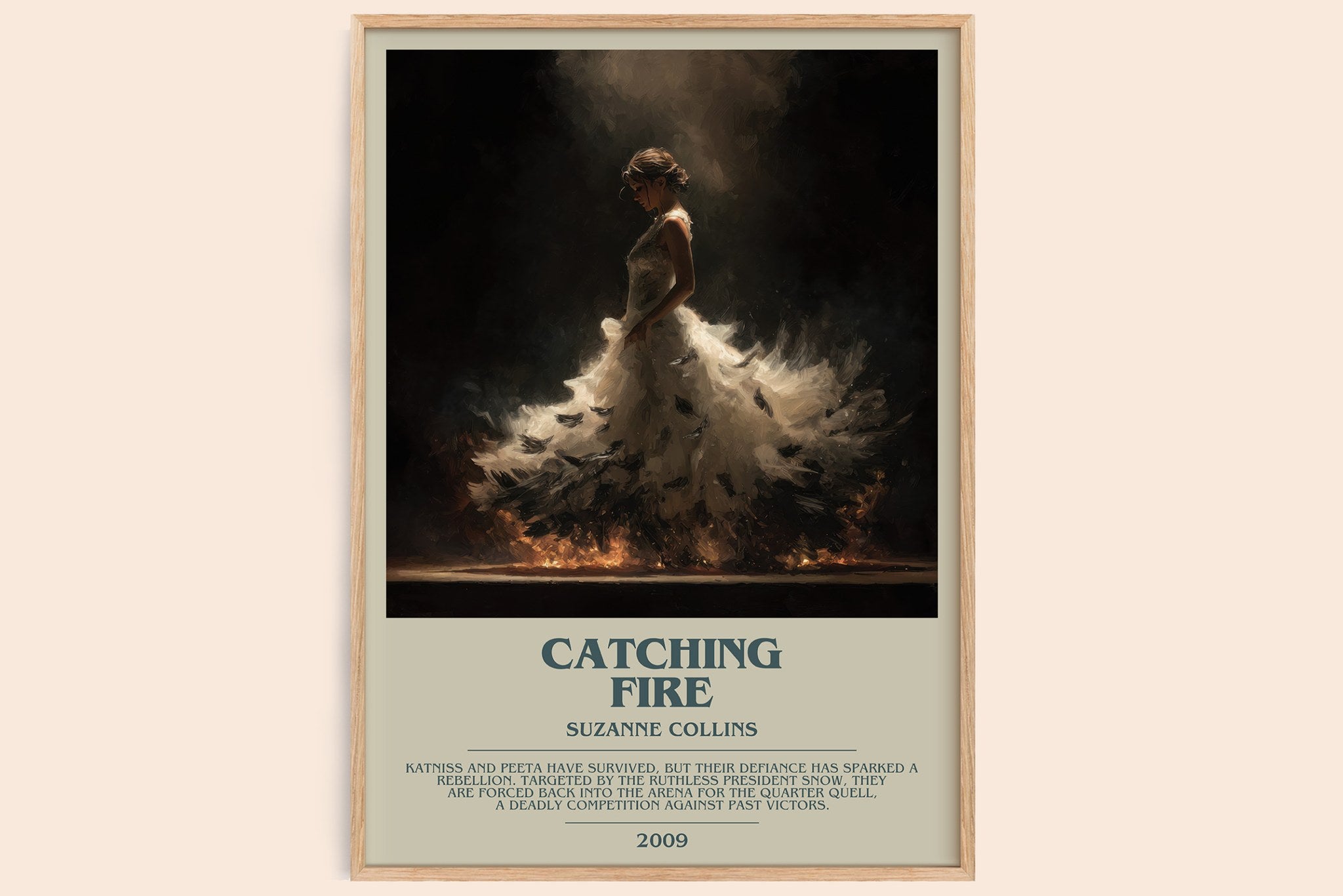 Catching Fire Bookish Wall Art by Suzanne Collins
