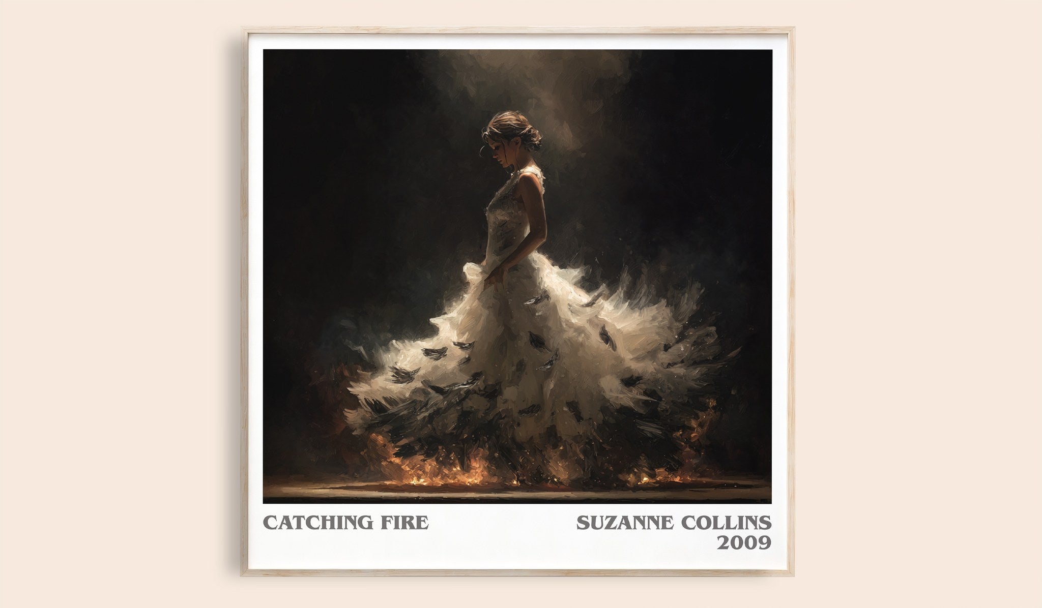Catching Fire Literary Art Print by Suzanne Collins