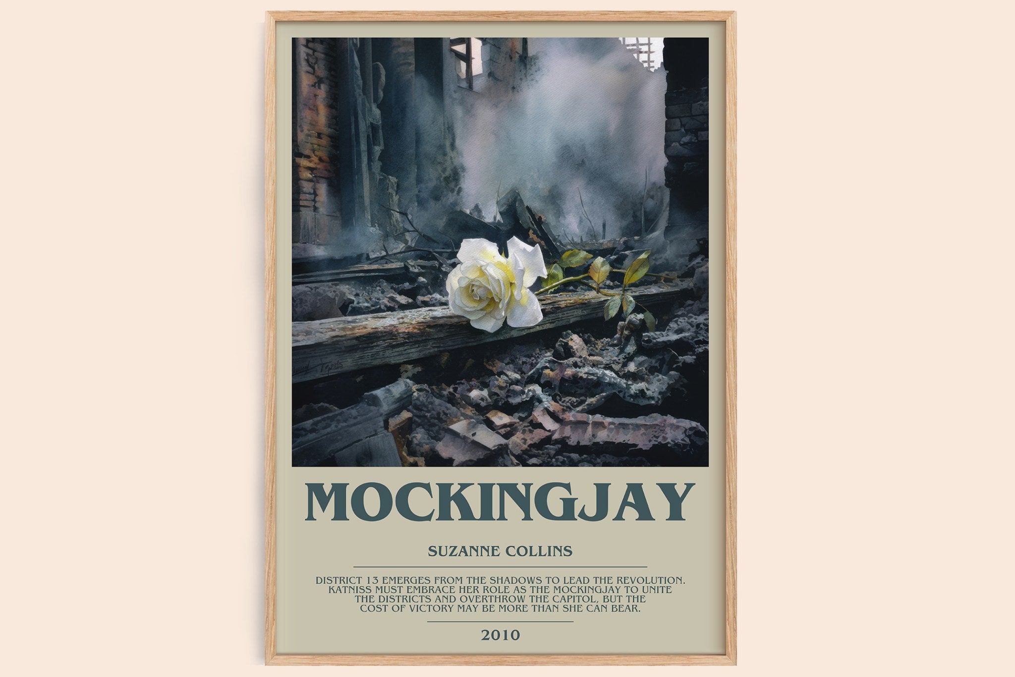Mockingjay Bookish Wall Art by Suzanne Collins