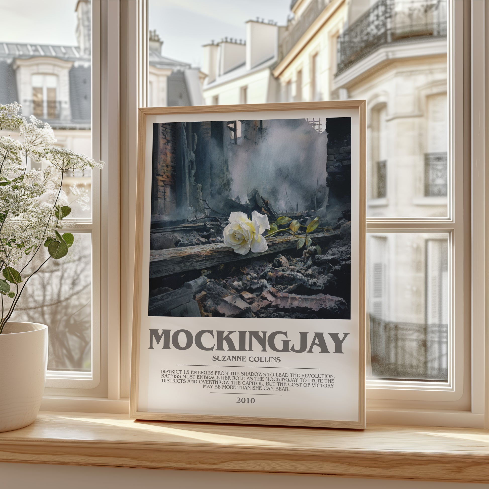Mockingjay bookish poster colour and style options – Suzanne Collins book art