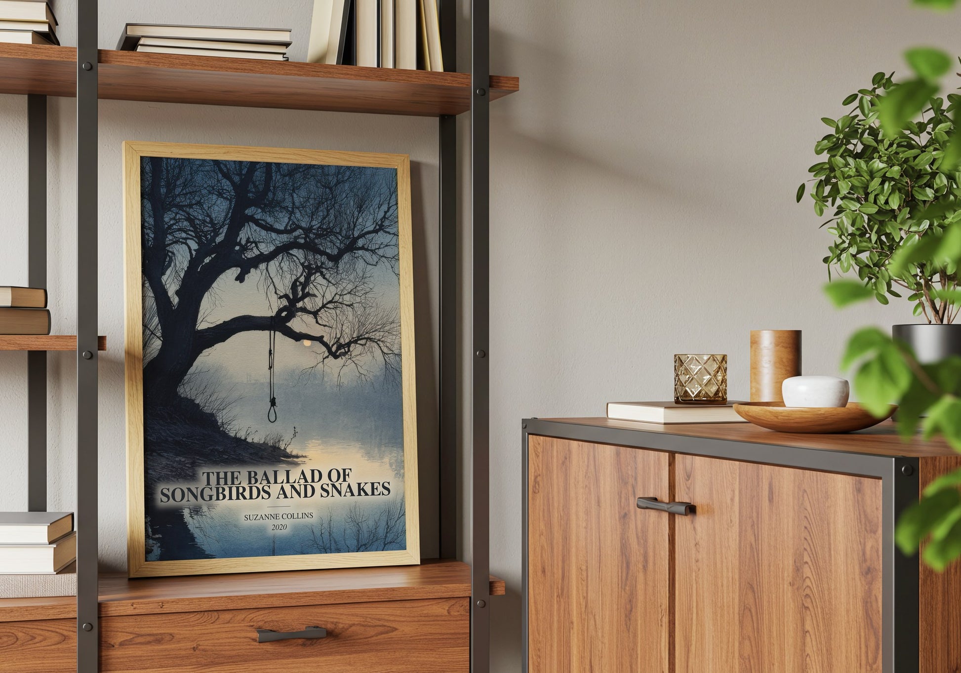 The Ballad Of Songbirds And Snakes book watercolour illustration paper finish options – matte satin gloss