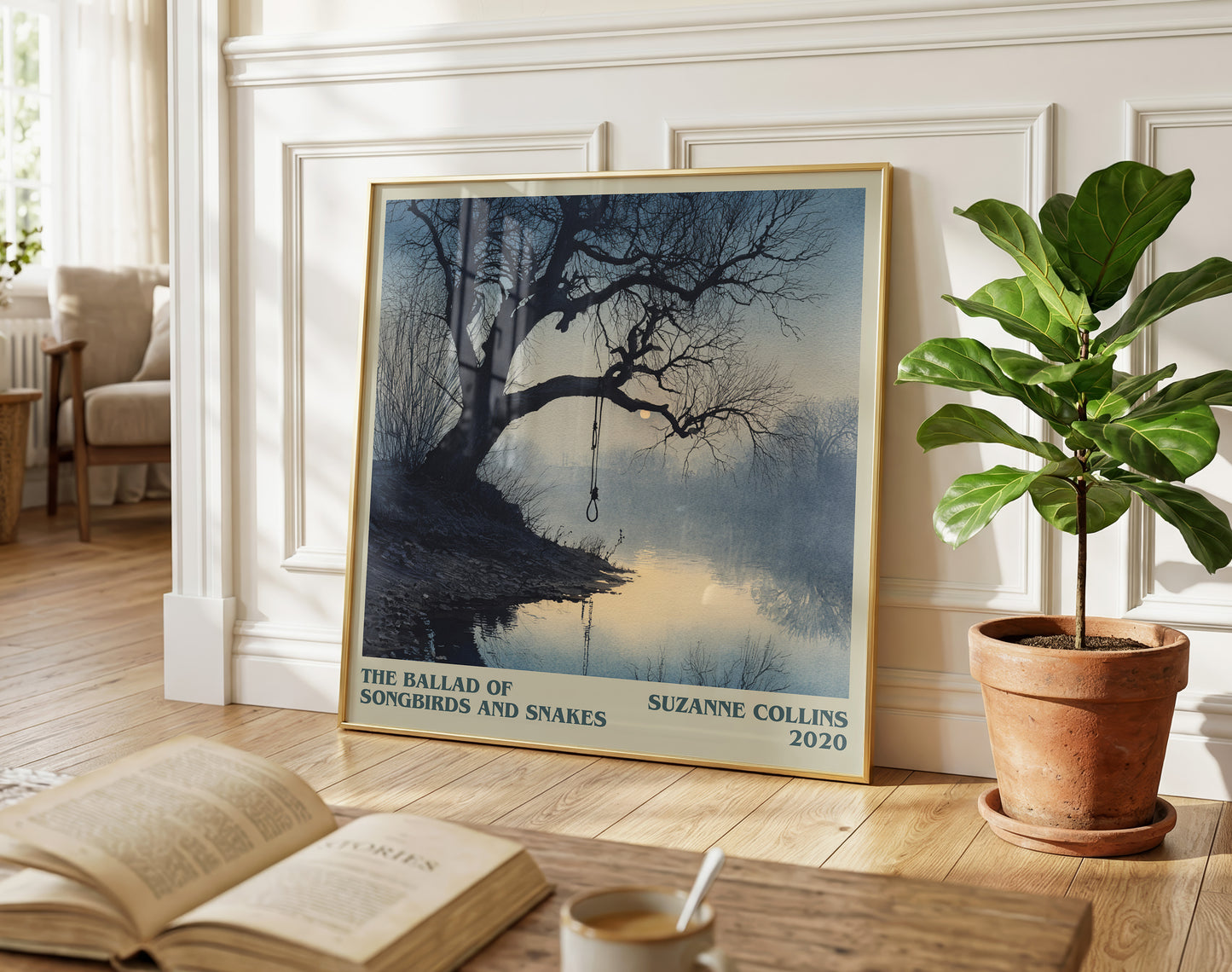 The Ballad of Songbirds and Snakes literary poster paired in gallery wall – literary art prints