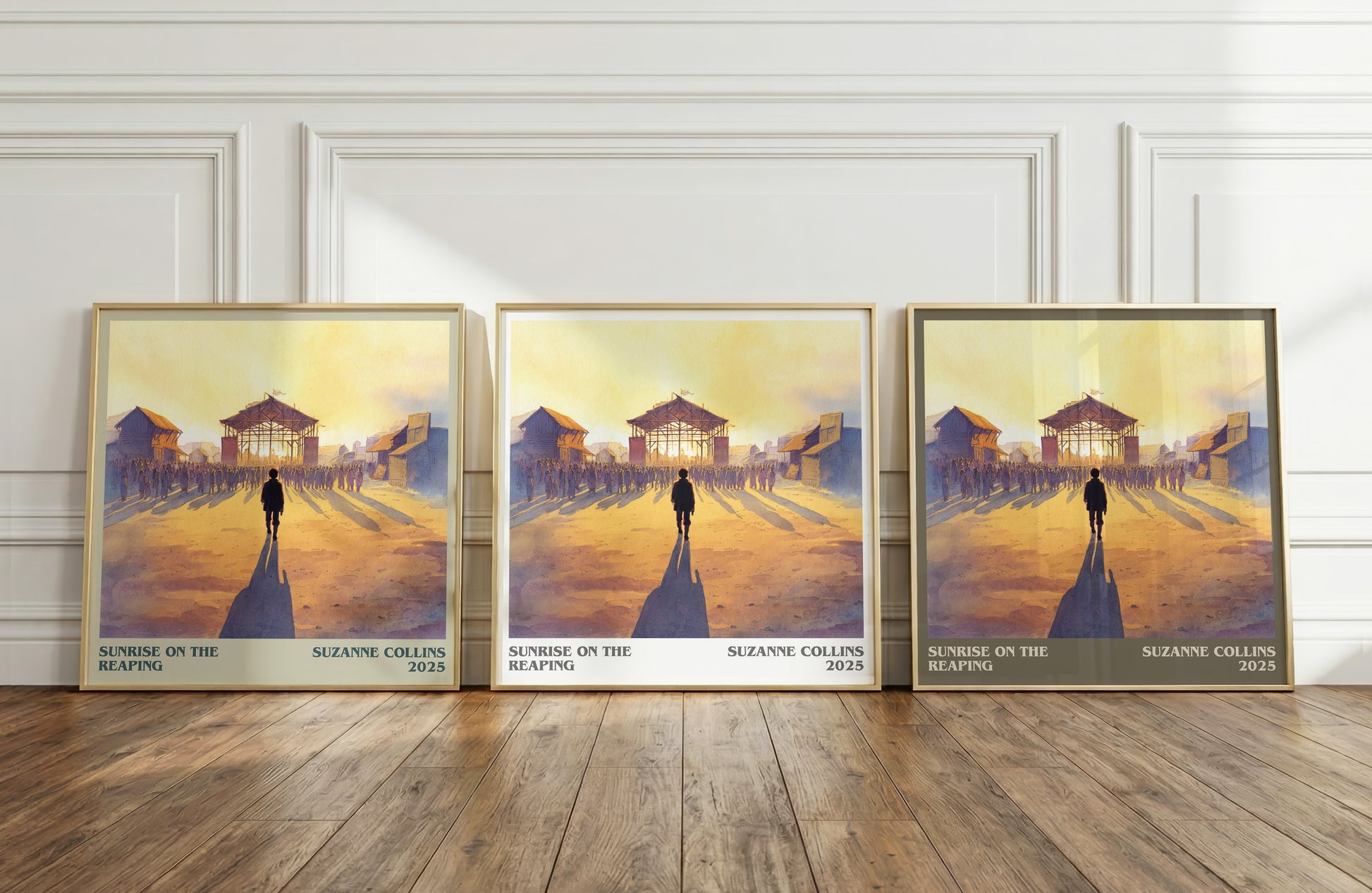 Sunrise on the Reaping literary print framed by window – literary home decor