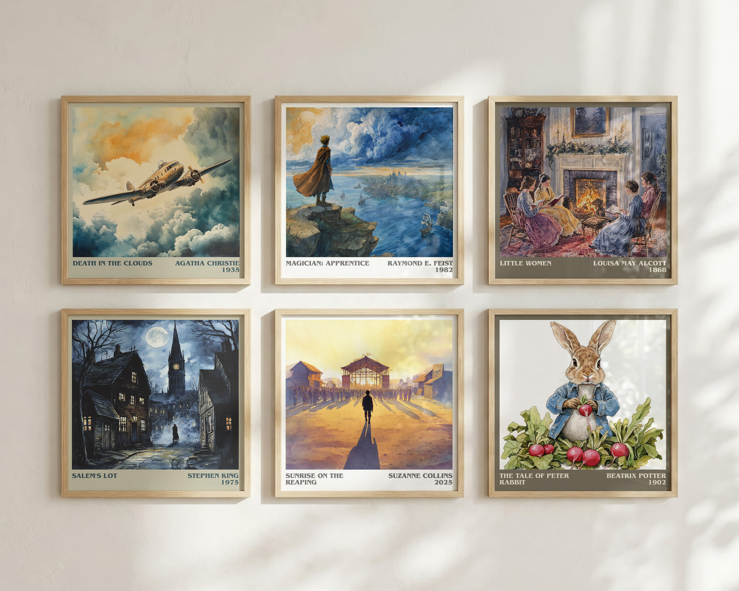 Sunrise on the Reaping literary book poster framed on wall – dystopian wall art