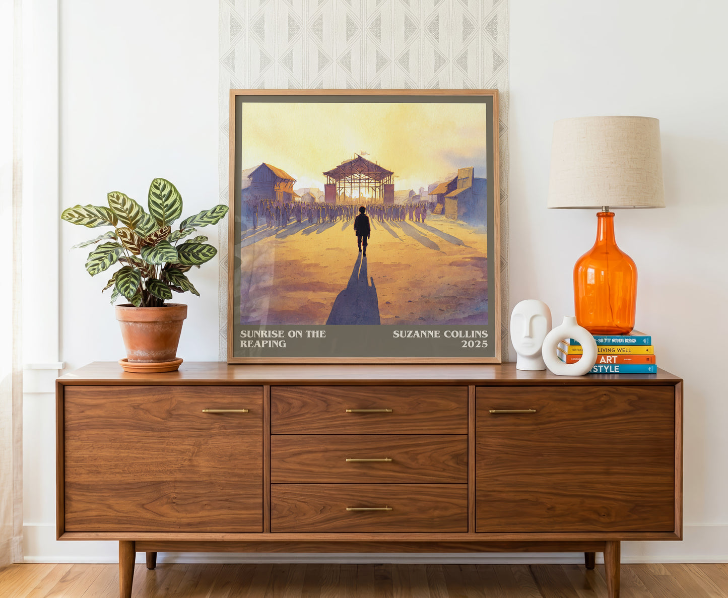 Sunrise on the Reaping literary literary print detail – Suzanne Collins book art